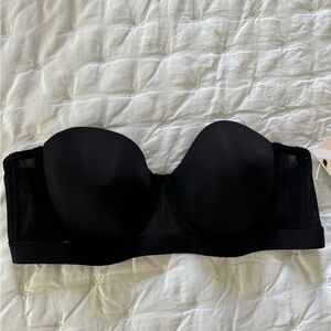 NWT LIVELY *THE SMOOTH* BLACK STRAPLESS BRA